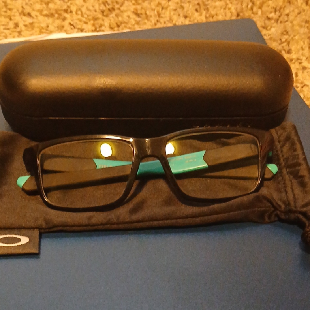 Oakley Kids Glasses with Black and Teal Accents